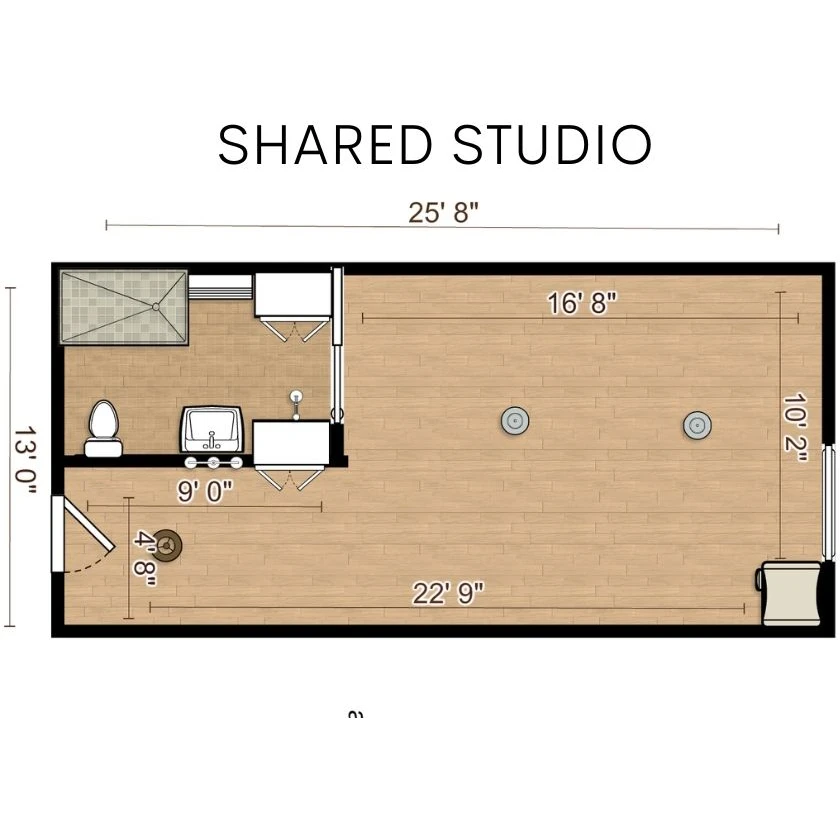 Parkside Assisted Living & Memory Care shared studio floor plan